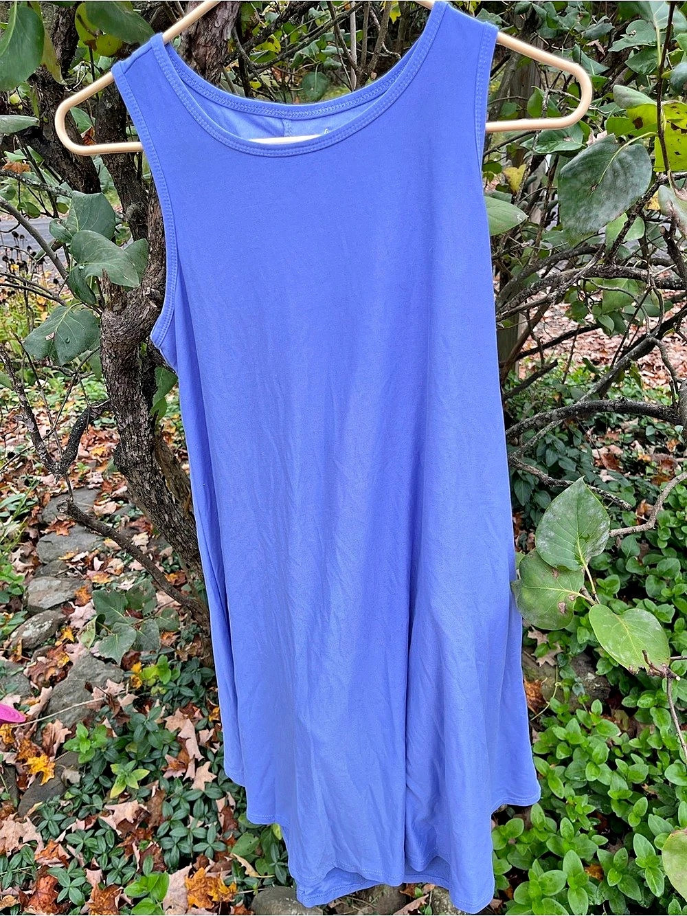 Just Be Sleeveless Maxi Dress Blue Small